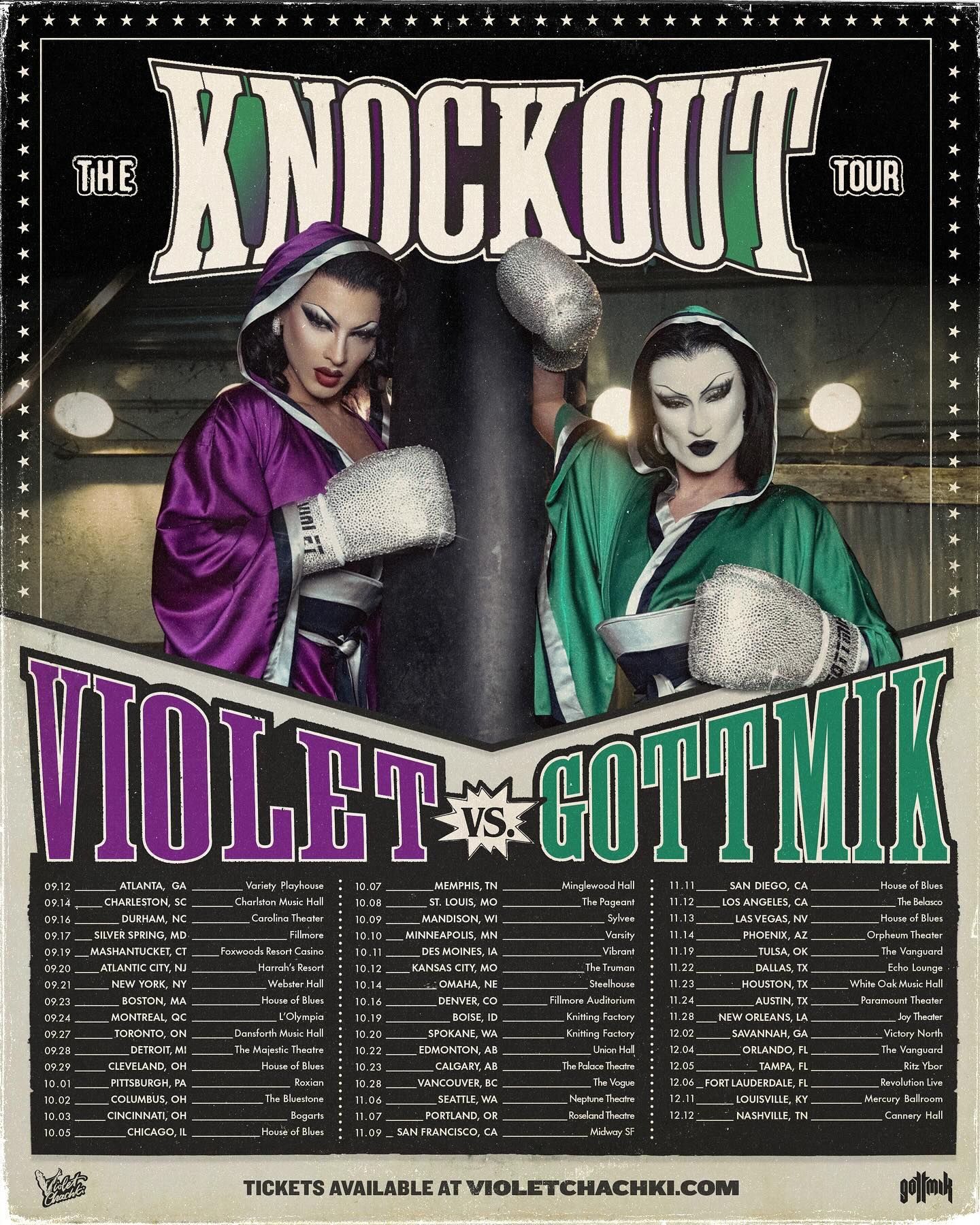 Violet Chachki The Knockout Tour Poster